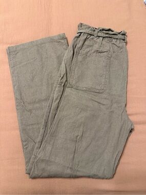 NWOT Love Tree Brown Linen pants - medium